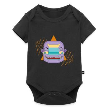 Mr. Stretchy - Baby Premium Kurzarmbody - Schwarz - Vorne