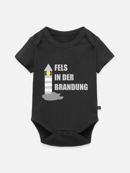 Fels in der Brandung - Baby Premium Kurzarmbody - Schwarz