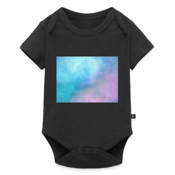 Space Rechteck - Baby Premium Kurzarmbody - Schwarz - Vorne