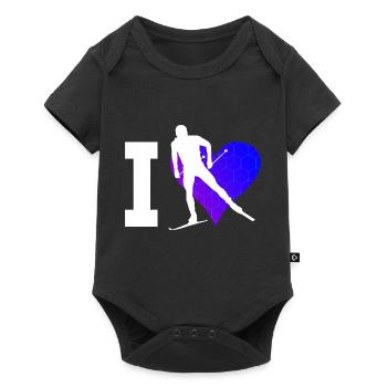 Cross-country skiing Skating Cross-country skiing Men Women Cross-country skiing Cl - Baby Premium short-sleeve bodysuit - black - Front