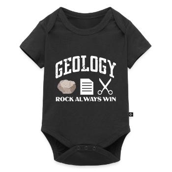 Géologie Rock toujours gagner - Body à manches courtes Premium Bébé - noir - Devant