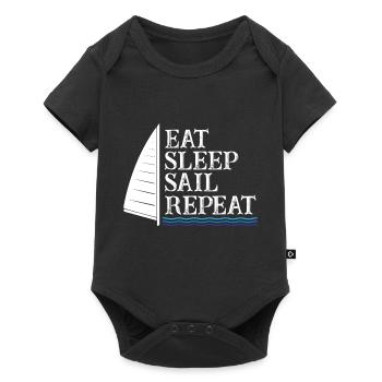 Eat Sleep Sail Repeat - Baby Premium short-sleeve bodysuit - black - Front