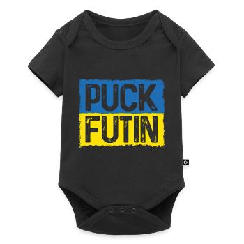Puck Futin Meme Stand With Ukraine - Baby Premium short-sleeve bodysuit - black - Front