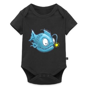 Poisson-lanterne ou poisson-grenouille - Body à manches courtes Premium Bébé - noir - Devant