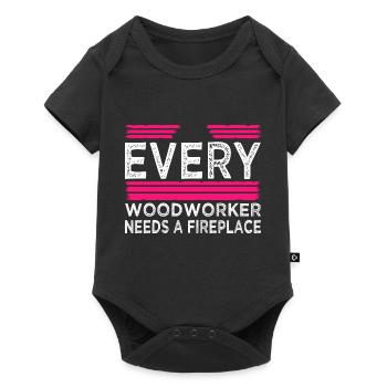 quote funny craftsmen design tools best forestry - Baby Premium short-sleeve bodysuit - black - Front