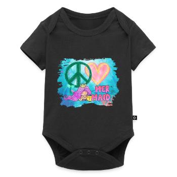 Ocean Sublimation - Baby Premium short-sleeve bodysuit - black - Front