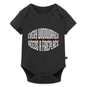 carpenter jokes arboriculture fun carpenter saw - Baby Premium short-sleeve bodysuit - black - Front