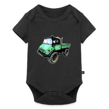 unimog 406 - Baby Premium short-sleeve bodysuit - black - Front