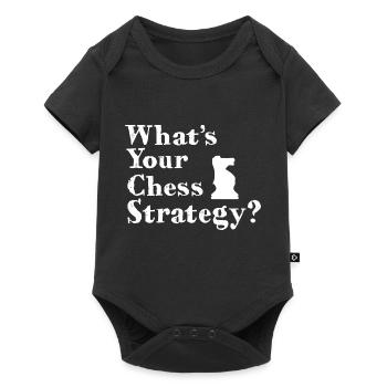 What's your chess strategy - Baby Premium short-sleeve bodysuit - black - Front