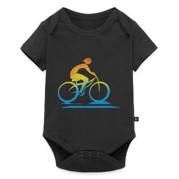 Cyclist - Baby Premium short-sleeve bodysuit - black - Front