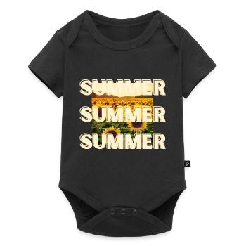Summer - Baby Premium Kurzarmbody - Schwarz - Vorne