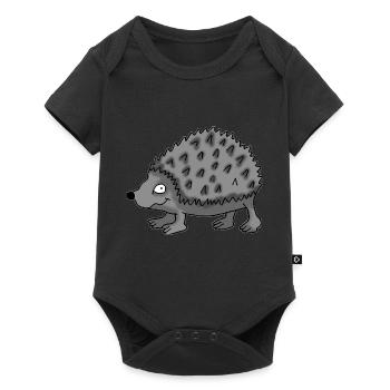 Hedgehog 1 - Baby Premium short-sleeve bodysuit - black - Front