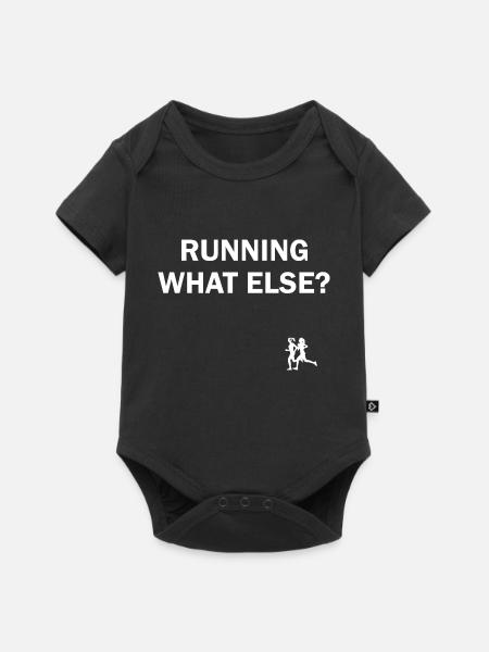 Triathlon Swim Bike Run Marathon - Baby Premium short-sleeve bodysuit - black