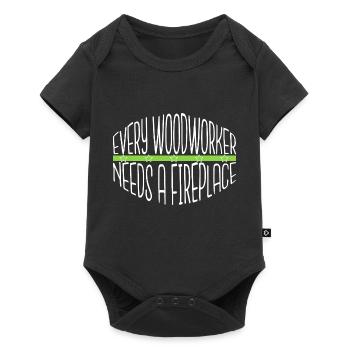 love jackhammer lumberman mason - Baby Premium short-sleeve bodysuit - black - Front