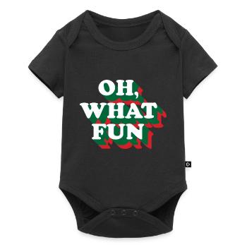 FUN - Baby Premium Kurzarmbody - Schwarz - Vorne