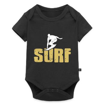 Vintage Awesome Surfing Designs T-Shirt Present - Baby Premium Kurzarmbody - Schwarz - Vorne