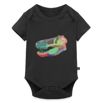 Color Rex Rebos - Baby Premium Kurzarmbody - Schwarz - Vorne