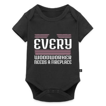 union carpenter axes cool gift idea - Baby Premium Kurzarmbody - Schwarz - Vorne