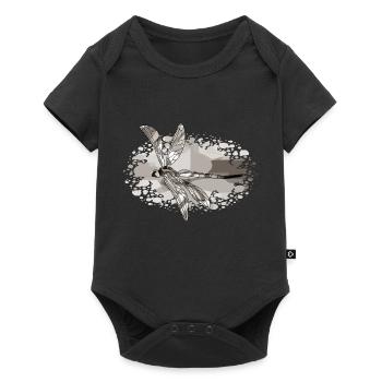 Libellule - Body à manches courtes Premium Bébé - noir - Devant