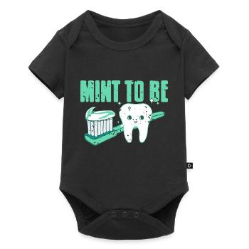 Mint To Be Vintage Génial Dentiste T-Shirt Cadeau - Body à manches courtes Premium Bébé - noir - Devant