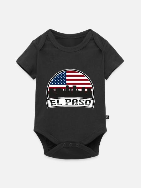 El Paso - Baby Premium Kurzarmbody - Schwarz