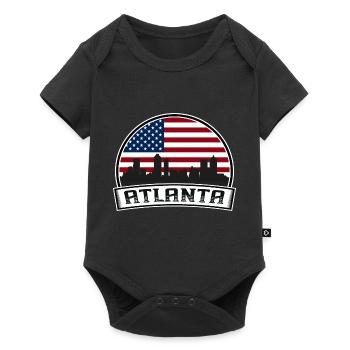 Atlanta Skyline - Baby Premium short-sleeve bodysuit - black - Front