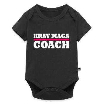 Krav maga - Body à manches courtes Premium Bébé - noir - Devant