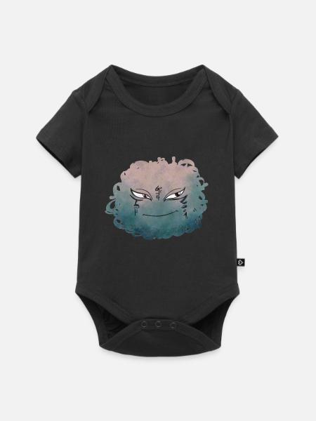 Kleines Pelota Monster n°9 - Baby Premium Kurzarmbody - Schwarz