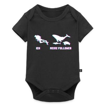 Ich Meine Follower Tauchsport Haie Tauchen Taucher - Baby Premium Kurzarmbody - Schwarz - Vorne