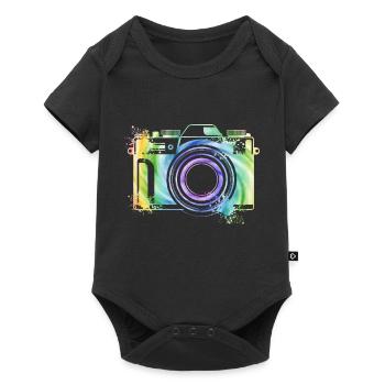 Kamera Fotograf Photographie Kreative Farblich - Baby Premium Kurzarmbody - Schwarz - Vorne