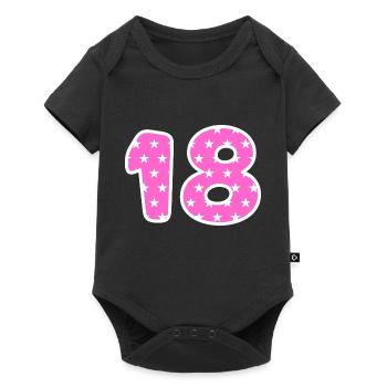 Numéro 18 - Body à manches courtes Premium Bébé - noir - Devant