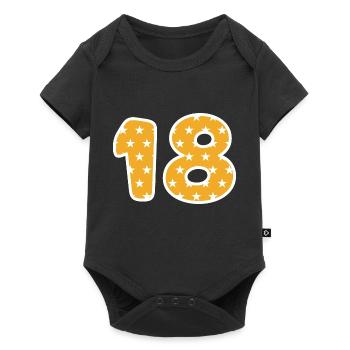 Numéro 18 - Body à manches courtes Premium Bébé - noir - Devant
