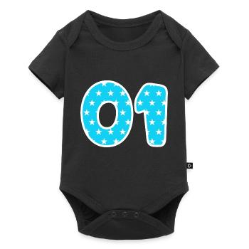 Équipe - 01 - Body à manches courtes Premium Bébé - noir - Devant