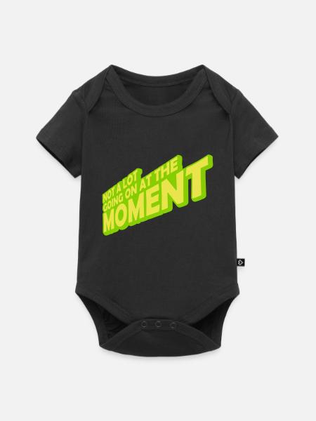 Not much going on - Baby Premium Kurzarmbody - Schwarz