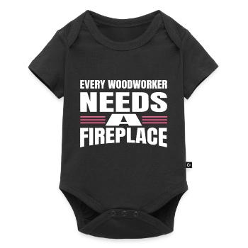 carpenter quotes tshirts chainsaw grab happy - Baby Premium short-sleeve bodysuit - black - Front