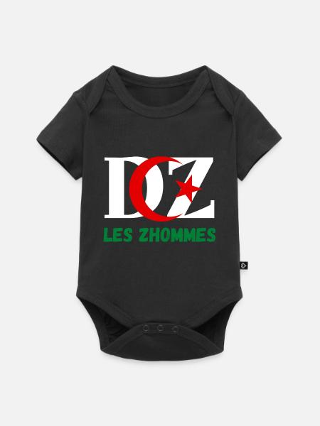 DZ Les Zhommes Algérie - Body à manches courtes Premium Bébé - noir