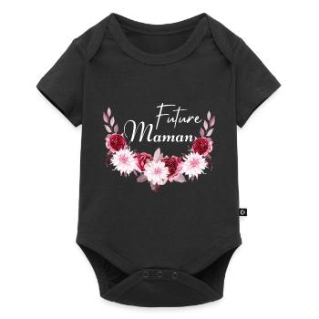 future maman idée cadeau - Body à manches courtes Premium Bébé - noir - Devant