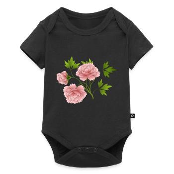 Fleur - Body à manches courtes Premium Bébé - noir - Devant