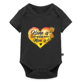 Proud Mom Mother MomMy Life's Work Kids Child - Baby Premium short-sleeve bodysuit - black - Front