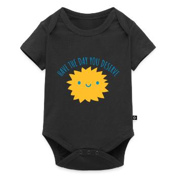 the day you deserve - Baby Premium short-sleeve bodysuit - black - Front