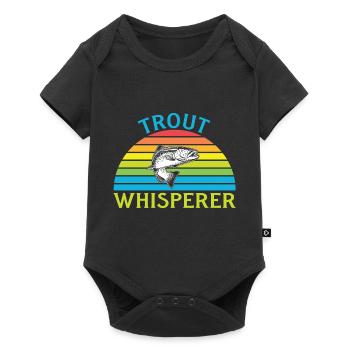 Fishermen Fishing Fishing Fishing Anglers Fish Fish - Baby Premium short-sleeve bodysuit - black - Front