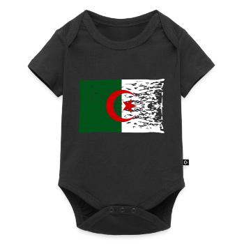 Algerian flag Algeria Dzair - Baby Premium short-sleeve bodysuit - black - Front