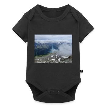 Vue du réservoir de Schlegeis - Body à manches courtes Premium Bébé - noir - Devant
