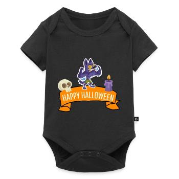 Cadeau de costume de loup-garou effrayant Joyeux Halloween - Body à manches courtes Premium Bébé - noir - Devant