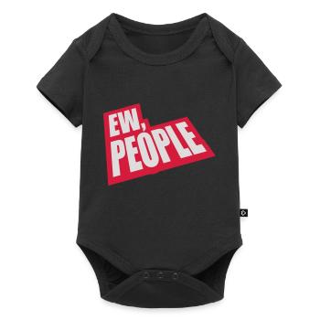 ew people citation drôle - Body à manches courtes Premium Bébé - noir - Devant