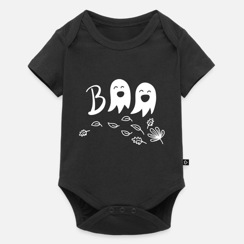 BOO blanc - Body à manches courtes Premium Bébé - noir