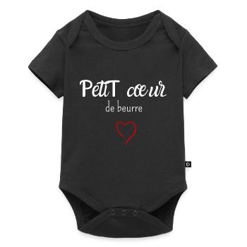 Petit cœur de beurre - Body à manches courtes Premium Bébé - noir - Devant