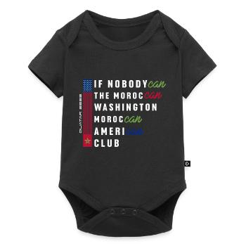 IF NOBODYCAN THE MOROCCAN WASHIGTON MORROCAN - Baby Premium short-sleeve bodysuit - black - Front