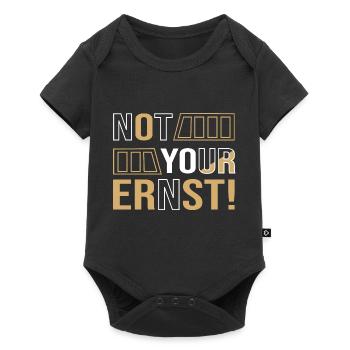 Pas votre sérieux! - Denglish Proverbes Denglisch - Body à manches courtes Premium Bébé - noir - Devant