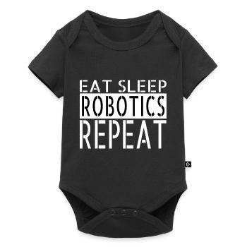 Citation drôle Ingénieur en robotique mécanique cool - Body à manches courtes Premium Bébé - noir - Devant